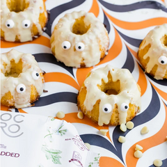 Mini Keto Ghost Bundt Cakes For Halloween