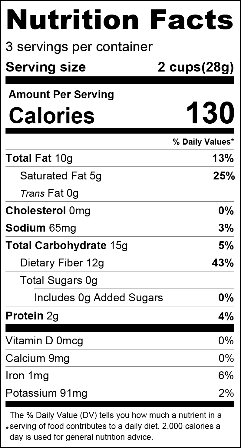 Dark Chocolate Keto Peanut Butter Cups Nutrition Facts