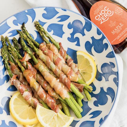 Keto bacon wrapped asparagus for Mother's Day