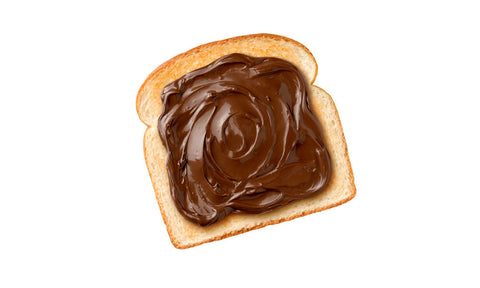 Keto chocolate hazelnut spread on toast