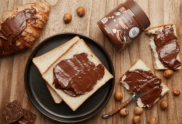 Sugar free dark chocolate hazelnut spread