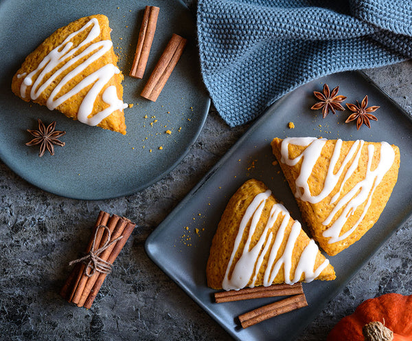 Keto Pumpkin Scones with a Sugar Free Glaze