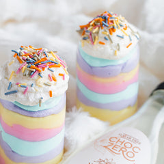 Keto Rainbow Cheesecake Fluff Recipe