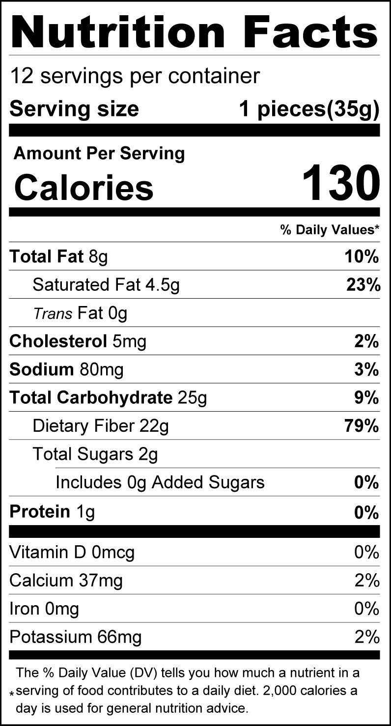 S'mallows Caramallow Bar Nutrition Facts