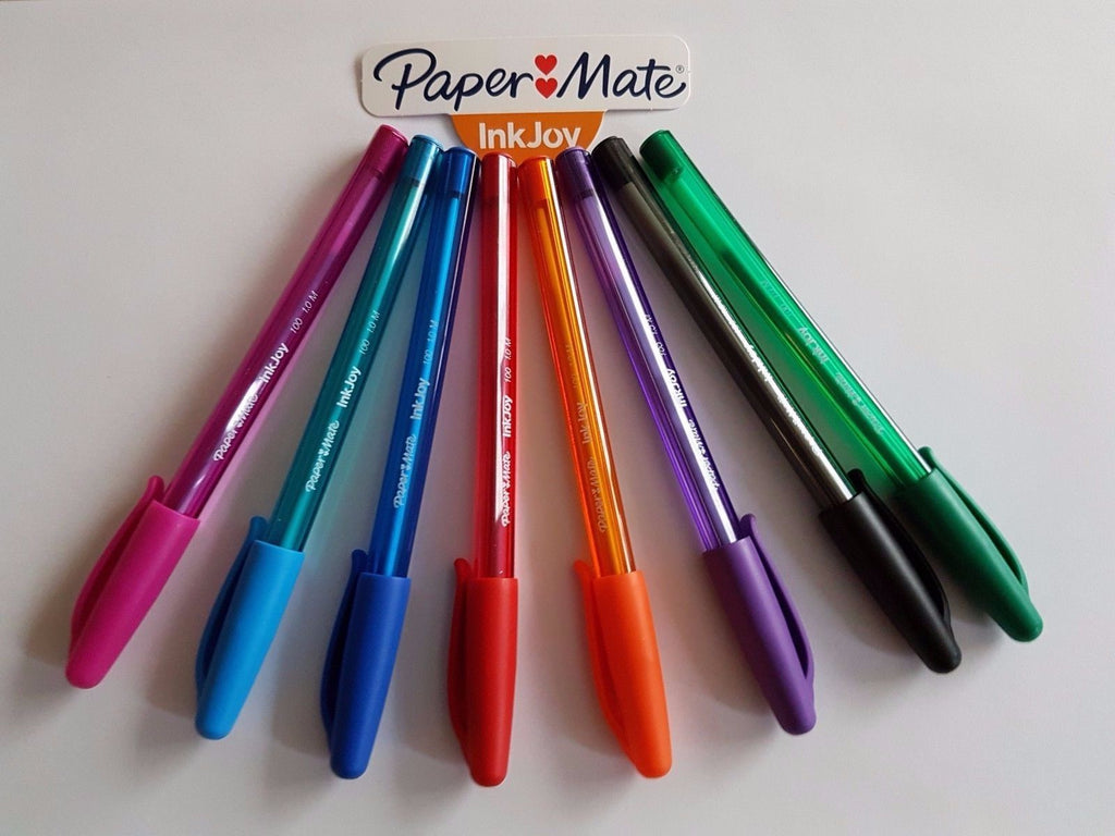 coloured ballpoint pens