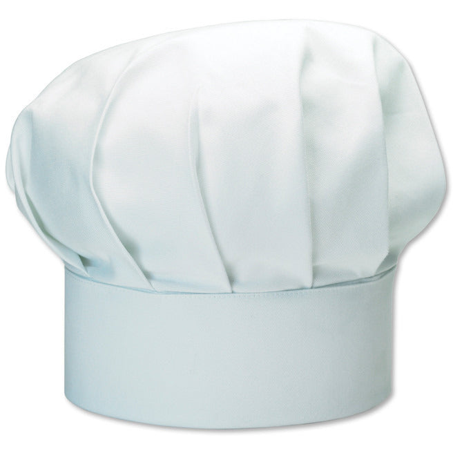 Toque de cuisine blanche en 100% coton, COIFFE DE CUISINE - PANOPLEE