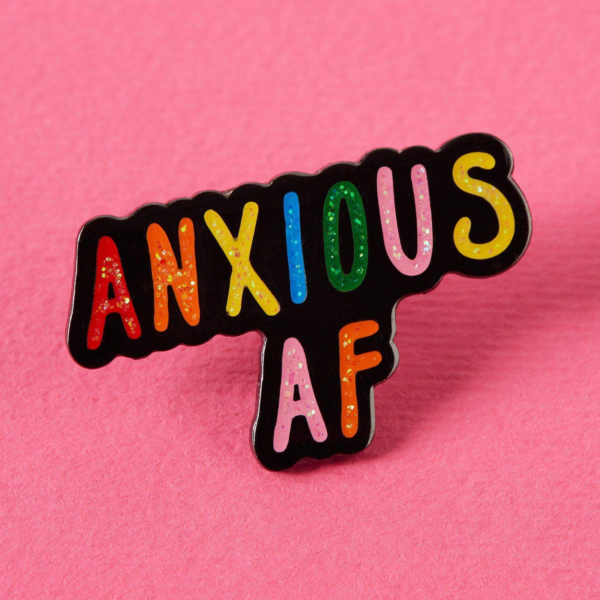 Anxious AF Enamel Pin - punkypins product image