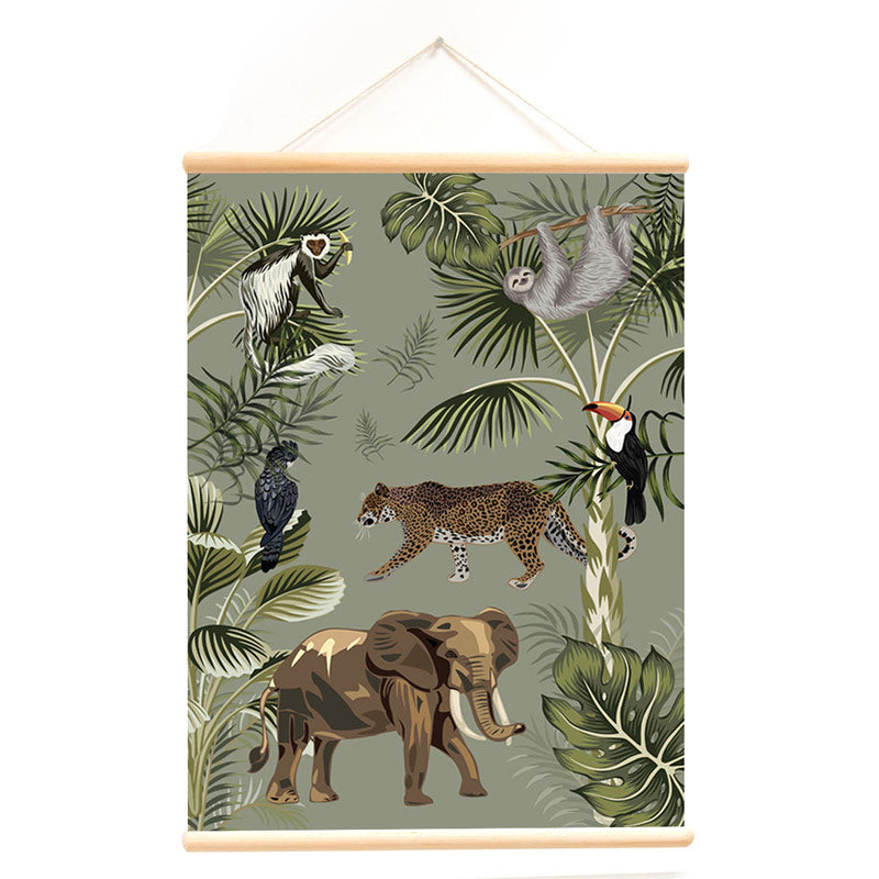 Poster animals in the forest