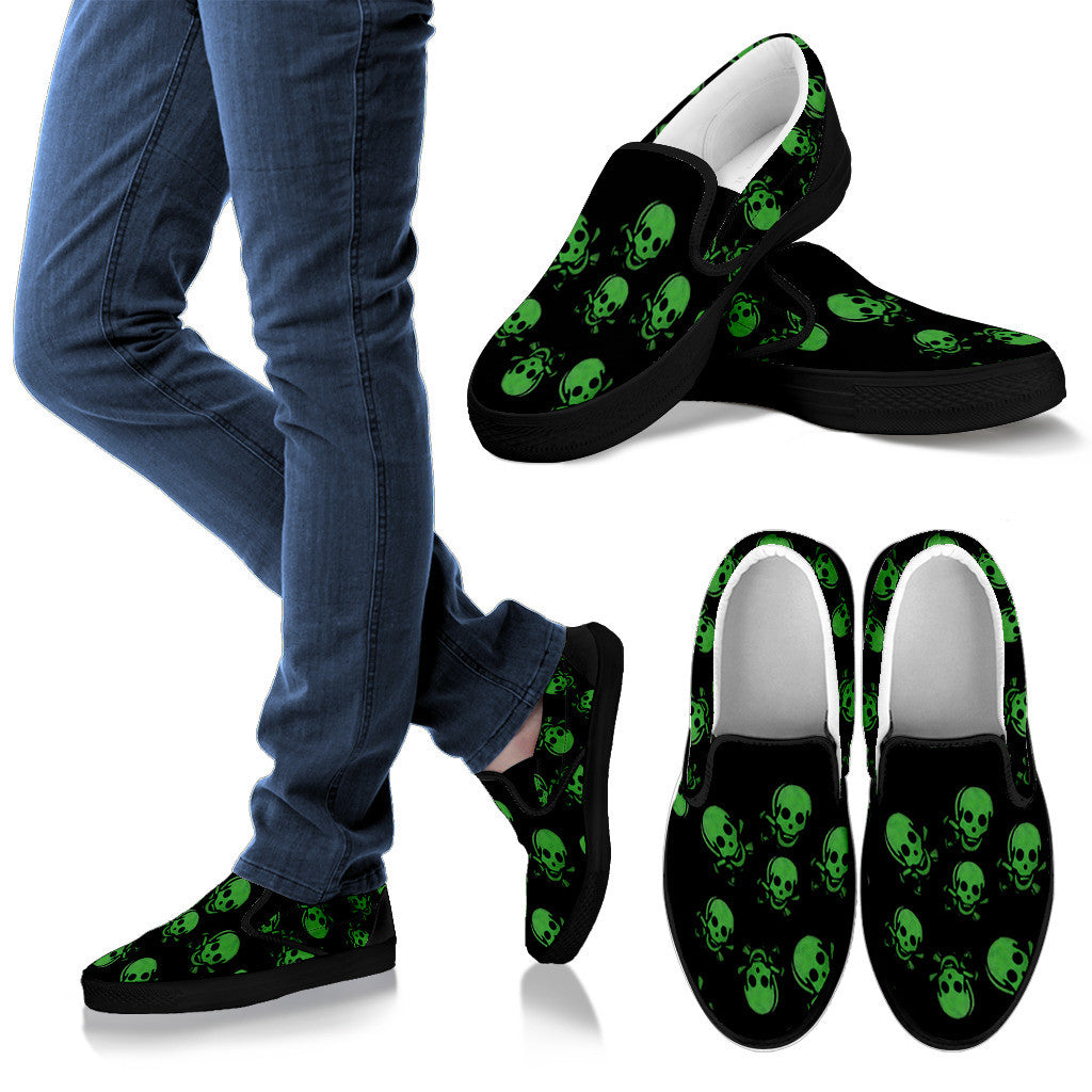 kids black slip ons