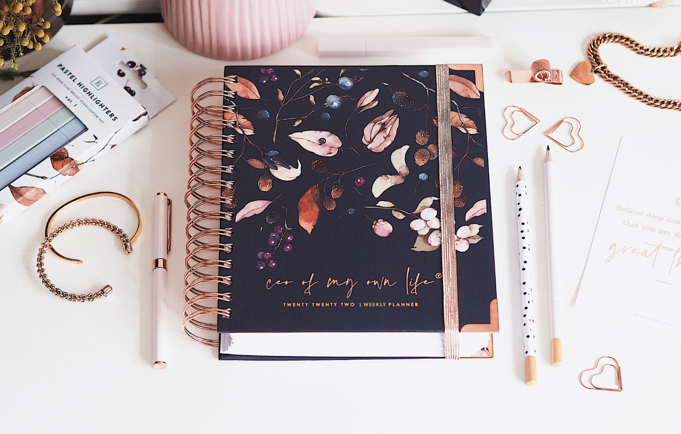 2022 Daily & Weekly Life Planners • CEO of My Own Life® • Ella Iconic Stationery