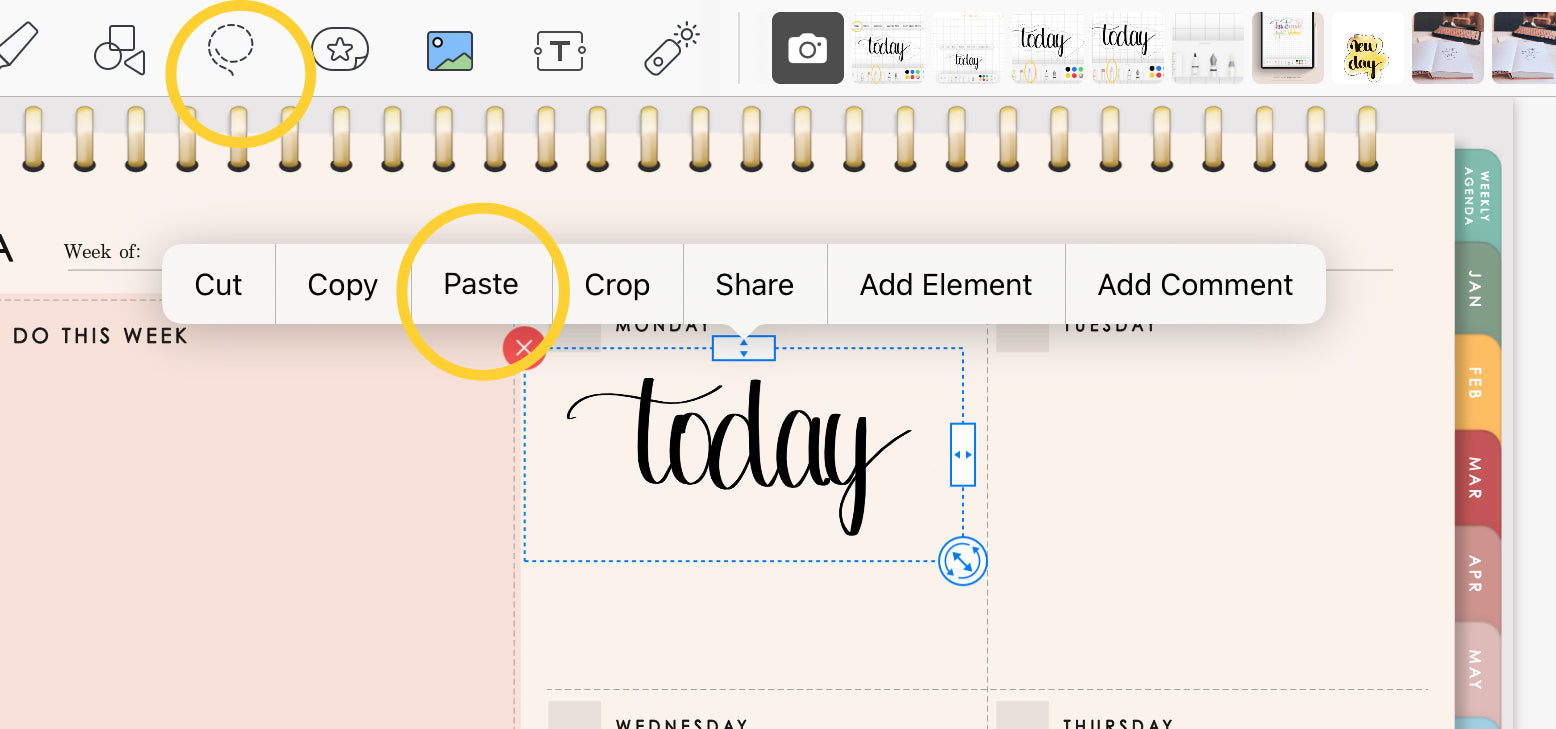 How to create digital planner stickers using Notes app| Tutorial by Ella Iconic®