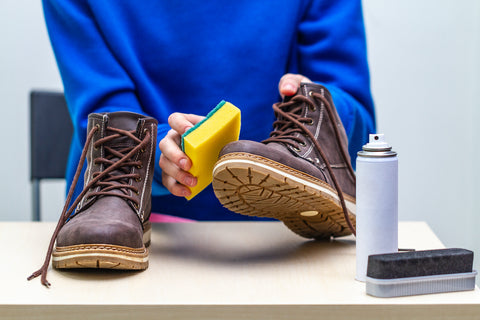 cleaning boots