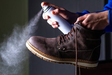 spraying boots