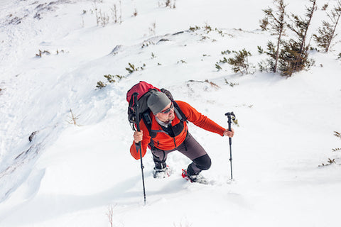 hiking poles uphill