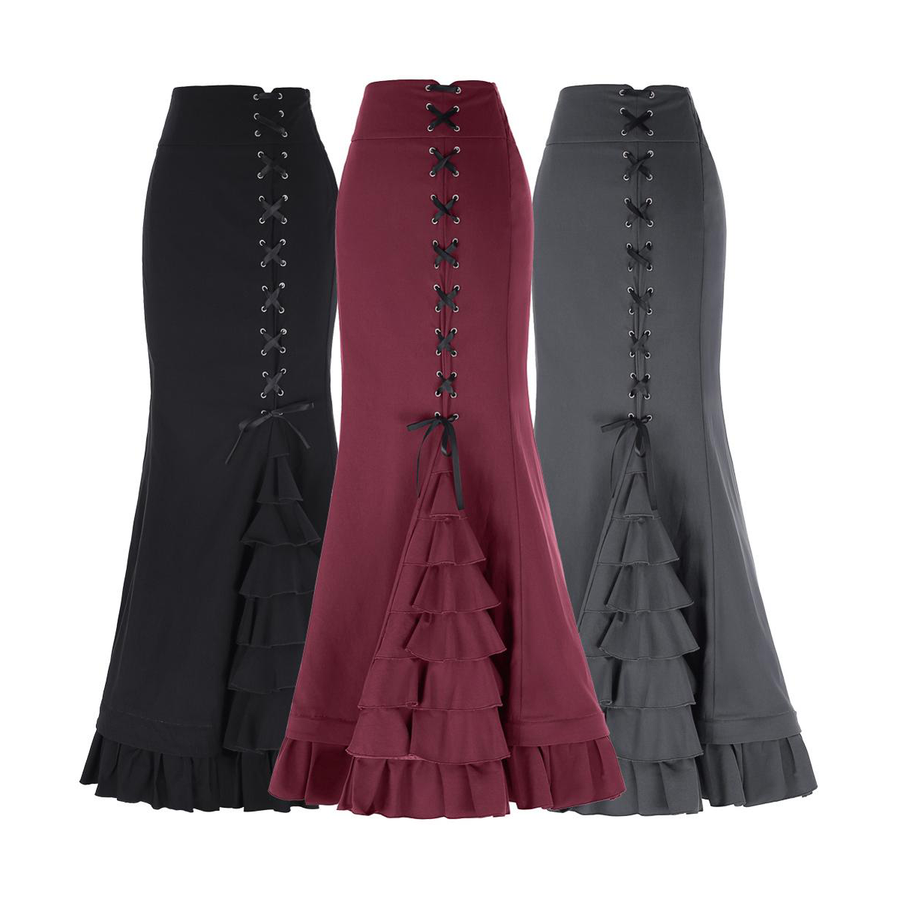 Steampunk Gothic Vintage Skirt – The Black Ravens