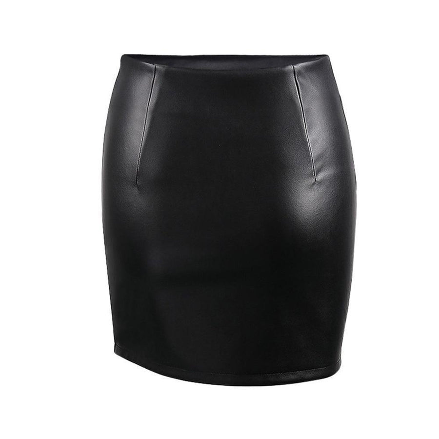 Asymmetrical Punk Leather Mini Skirt – The Black Ravens