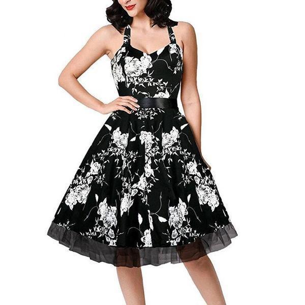 Cute Ladies Summer Knee Length Floral Dresses – The Black Ravens