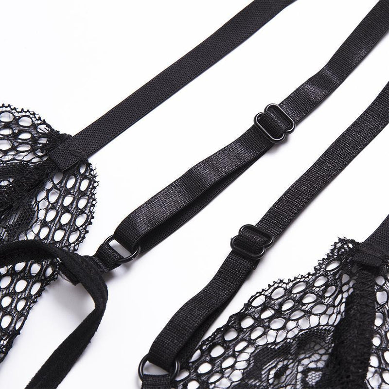 Cute Tassel See-Through Lace-Up Bras – The Black Ravens