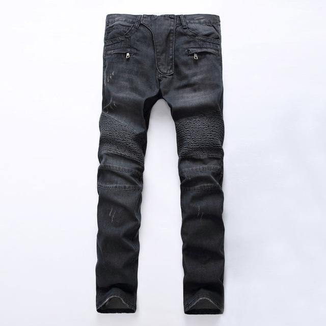 Men's Distressed Biker Jeans For Guys Men – The Black Ravens