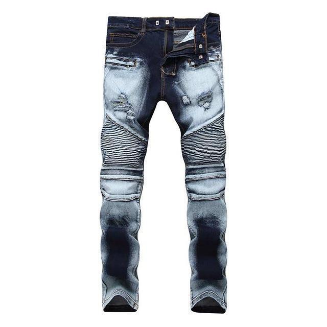 Men's Distressed Biker Jeans For Guys Men – The Black Ravens