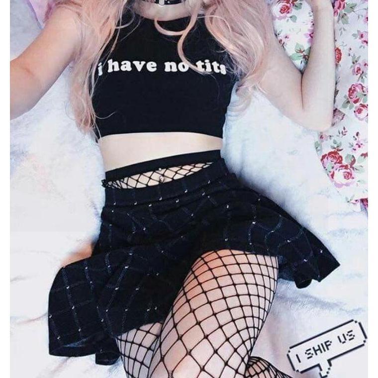 black fishnet outfit