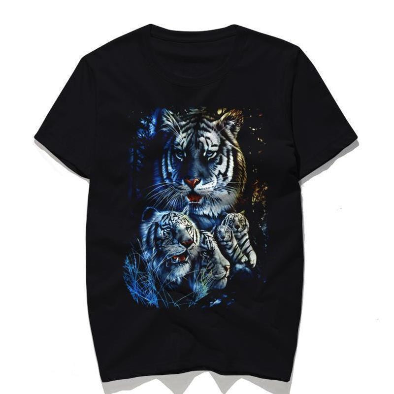 Stunning White Tiger Short Sleeve T-Shirt – The Black Ravens