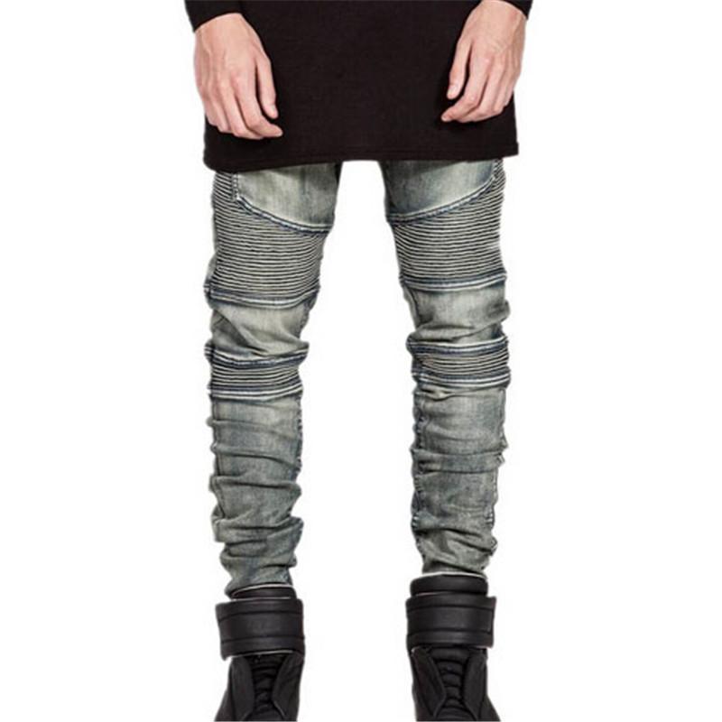 Vintage Elastic Denim Biker Jeans For Men – The Black Ravens