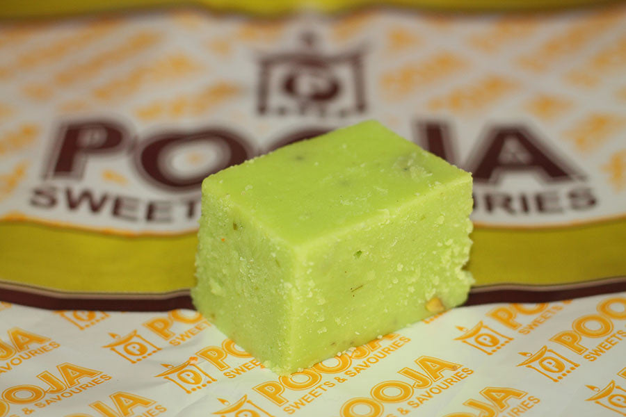 Pista Burfi (Pistachio) – Pooja Sweets & Savouries Ltd