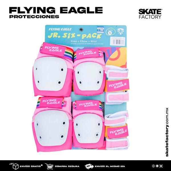 Protecciones Flying Eagle V7 Rosa – Full Skate Shop