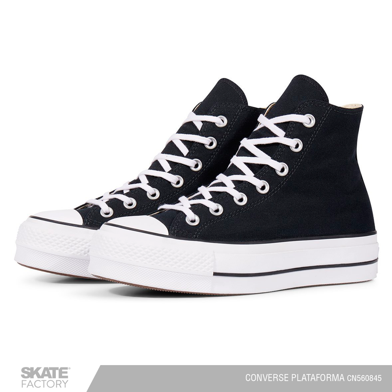 CONVERSE BOTA PLATAFORMA ALL STAR LIFT HI NEGRO + GRATIS – Skate Factory