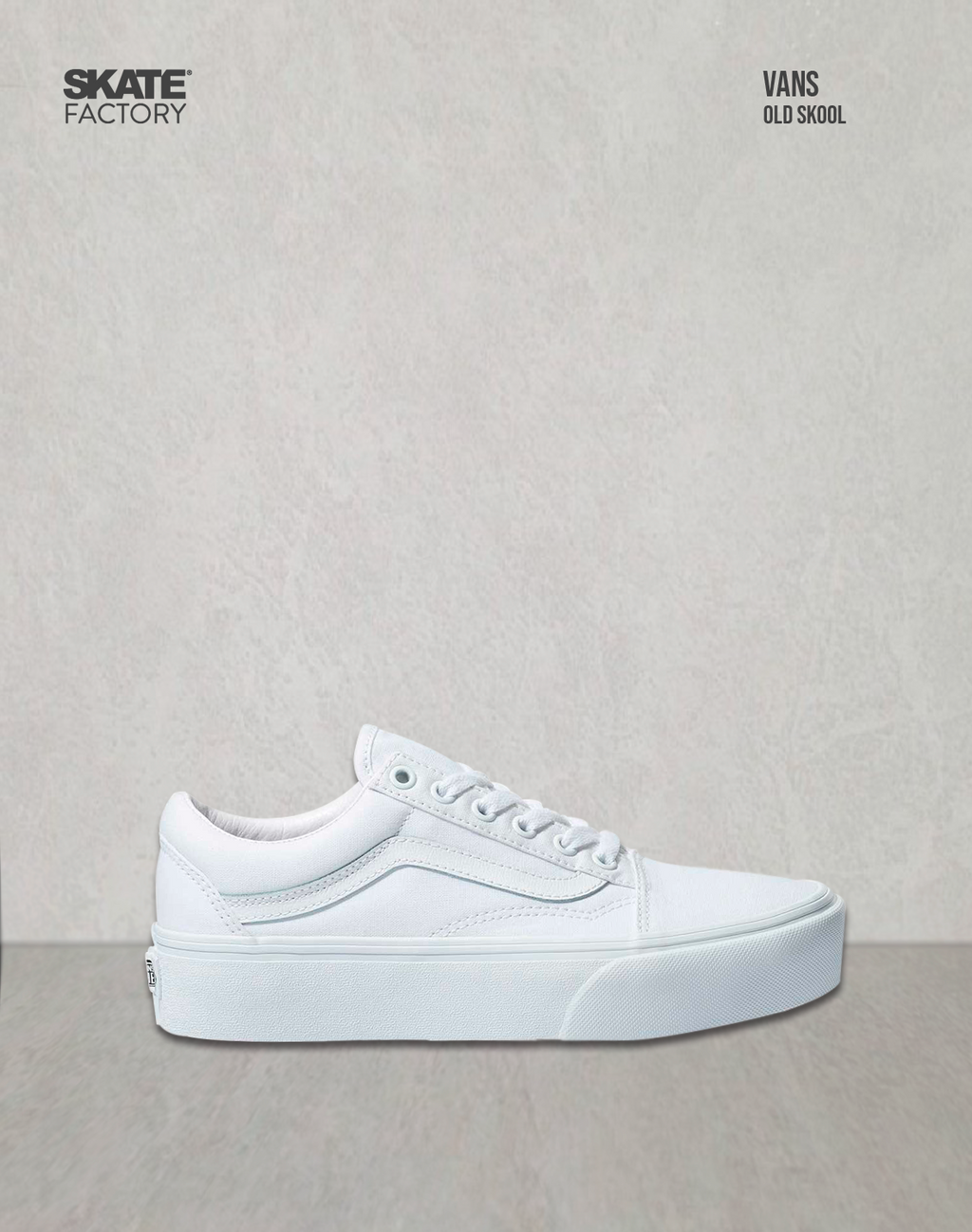 Vans Blancas Piel Plataforma SAVE