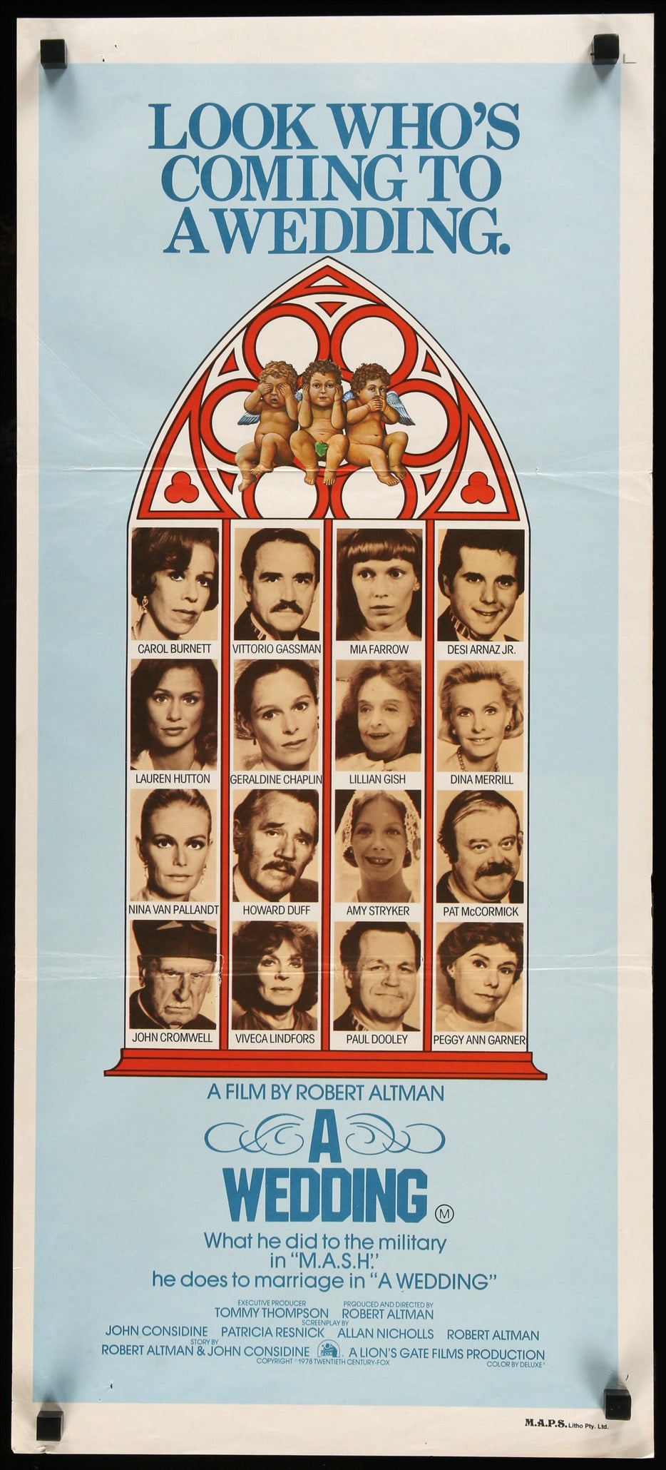 Lilla Mastery hensigt A Wedding (1978) Original Australian Movie Poster - Original Film Art -  Vintage Movie Posters