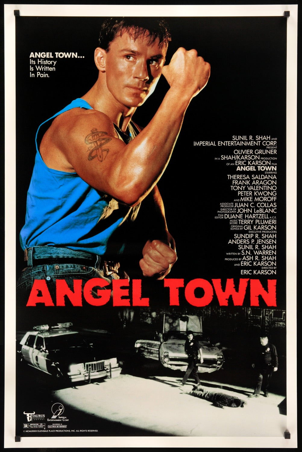 Оливье Грюнер фильмы. Клетка тигра 2 1990 Постер. 1990 Оригинал. Kino Angel Town 1990.