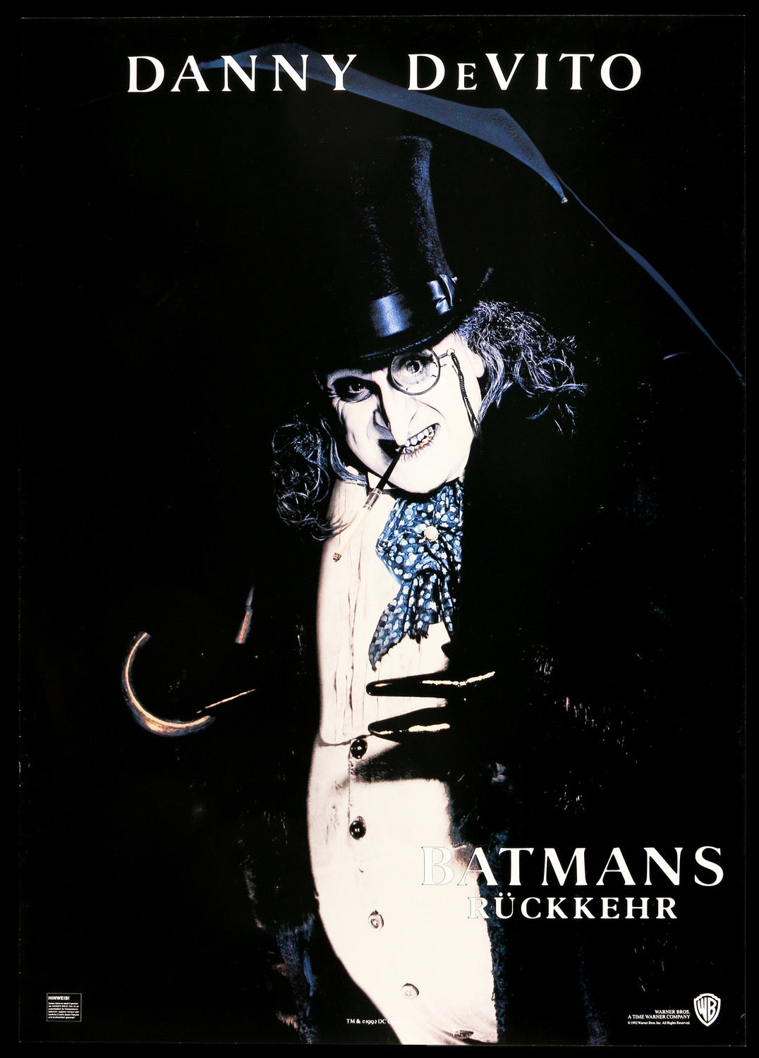 Batman Returns (1992) Original alemán A1 póster de película - Original Film  Art - Vintage Movie Posters
