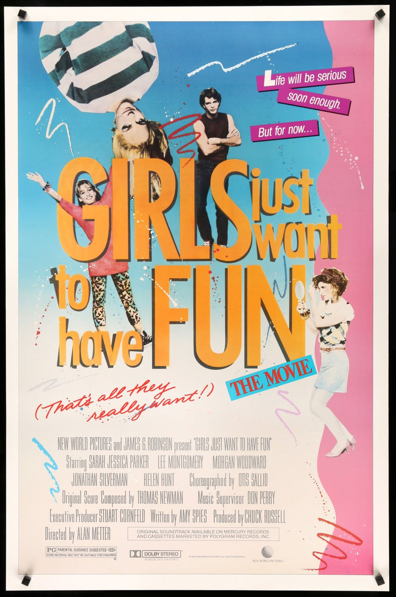 Girls Just Want To Have Fun 1985 Original One Sheet Movie Poster