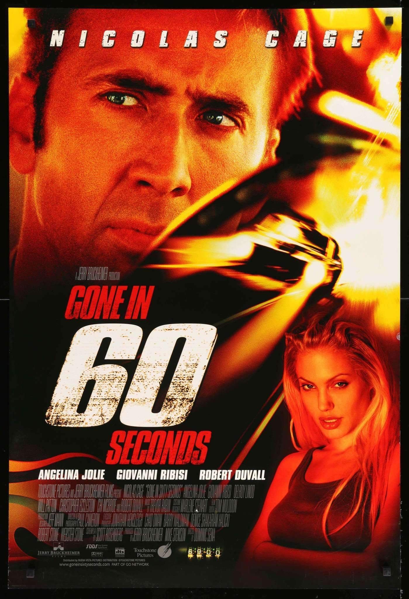 Gone in 60 Seconds (2000) Original One Sheet Movie Poster 27" x 40