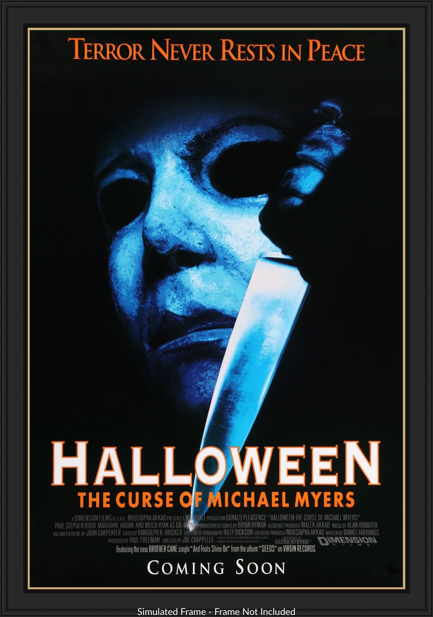 Halloween 6 The Curse Of Michael Myers 1995 One Sheet Movie Poster Original Film Art