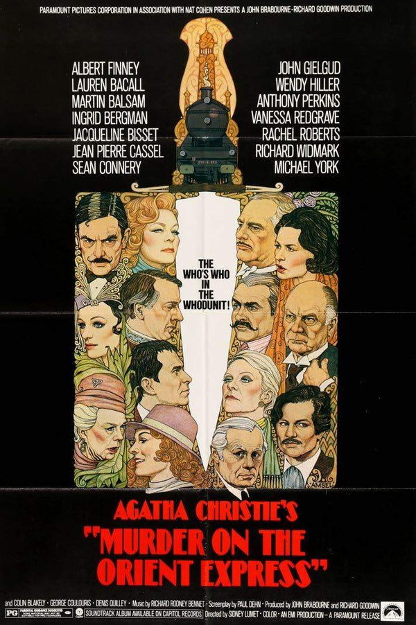 Murder on the Orient Express (1974) Original One-Sheet Movie Poster -  Original Film Art - Vintage Movie Posters