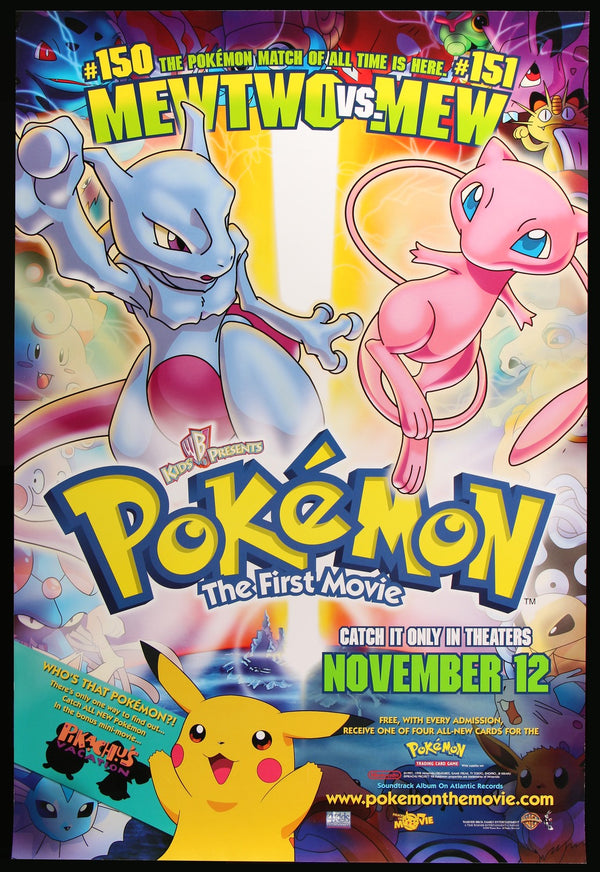 Pokemon the First Movie (1999) Original One-Sheet Movie Poster