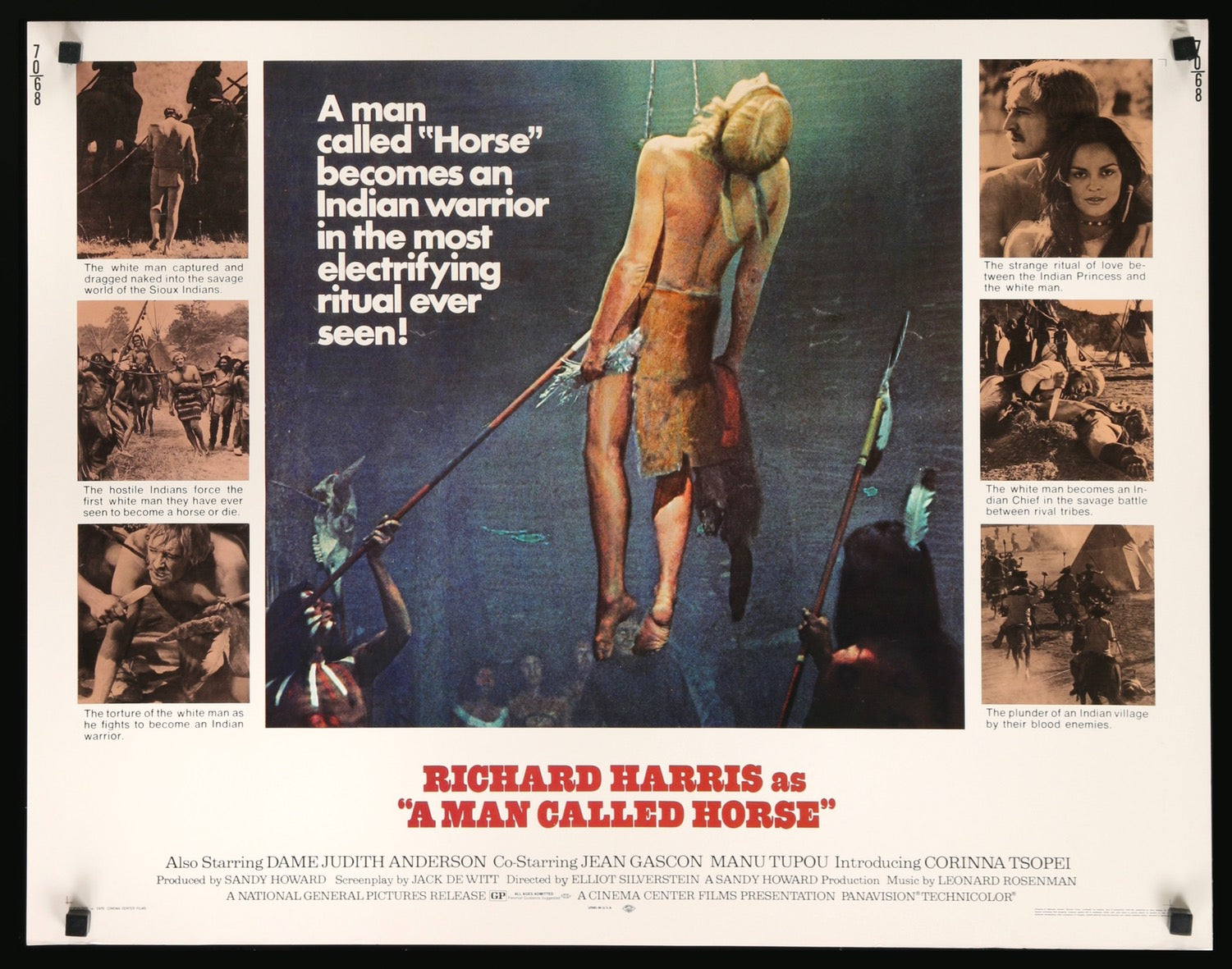A Man Called Horse 1970 Original Half Sheet Movie Poster Original Film Art Vintage Movie Posters
