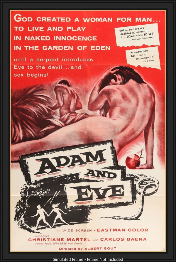 Adam and Eve (1956) Original One-Sheet Movie Poster - Original Film Art