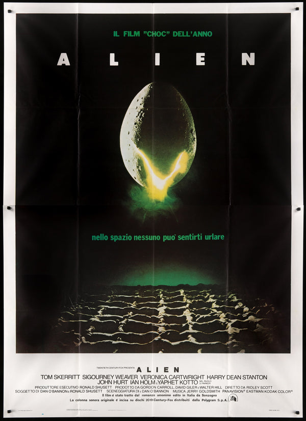 Alien (1979) Original Italian 4 Fogli Theatrical Movie Poster