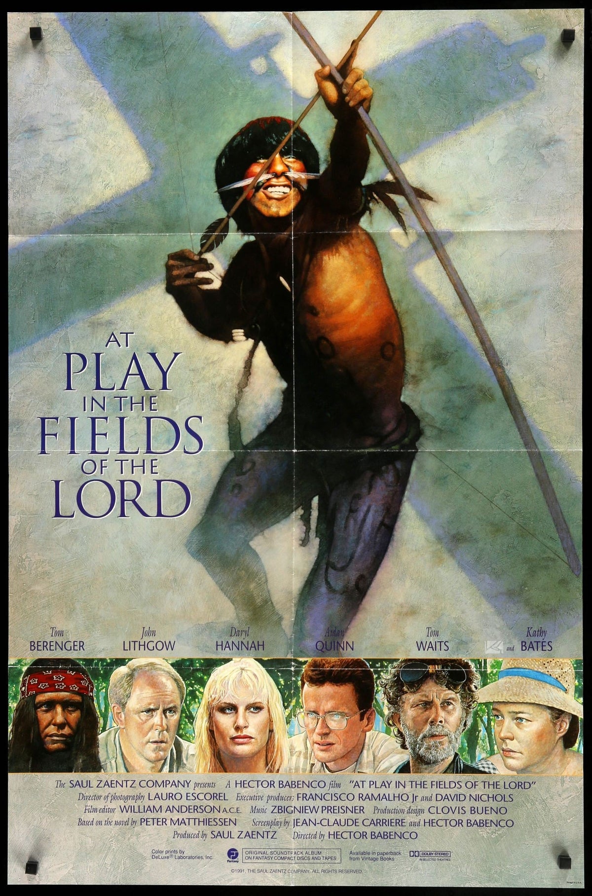 At Play In The Fields Of The Lord 1991 One Sheet Movie Poster Original Film Art Vintage 