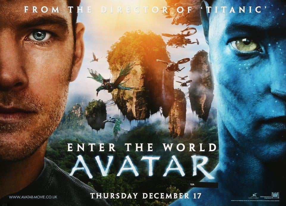 Avatar (2009) Original British Quad Movie Poster - Original Film Art -  Vintage Movie Posters