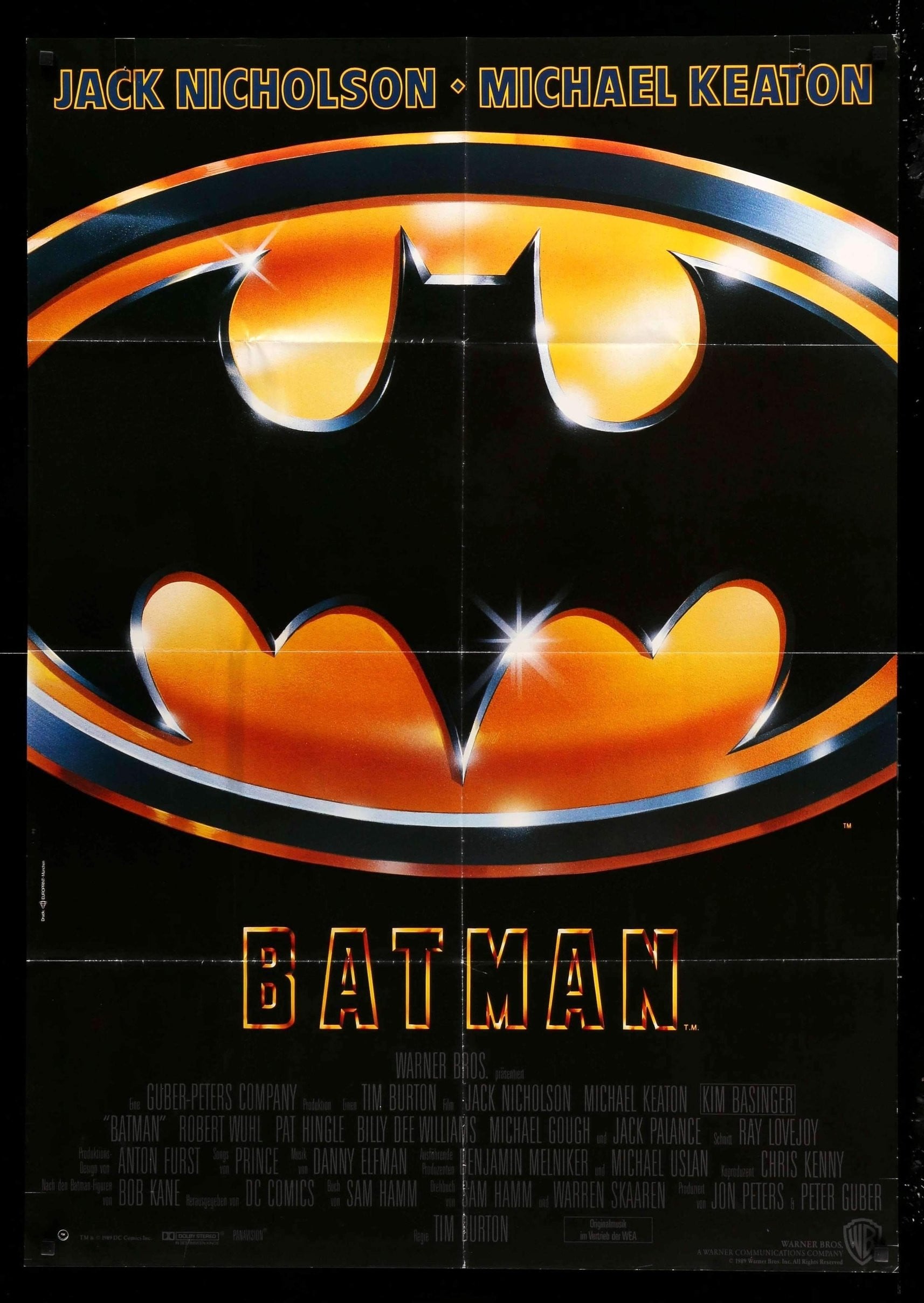 Batman (1989) Original German Movie Poster - 33