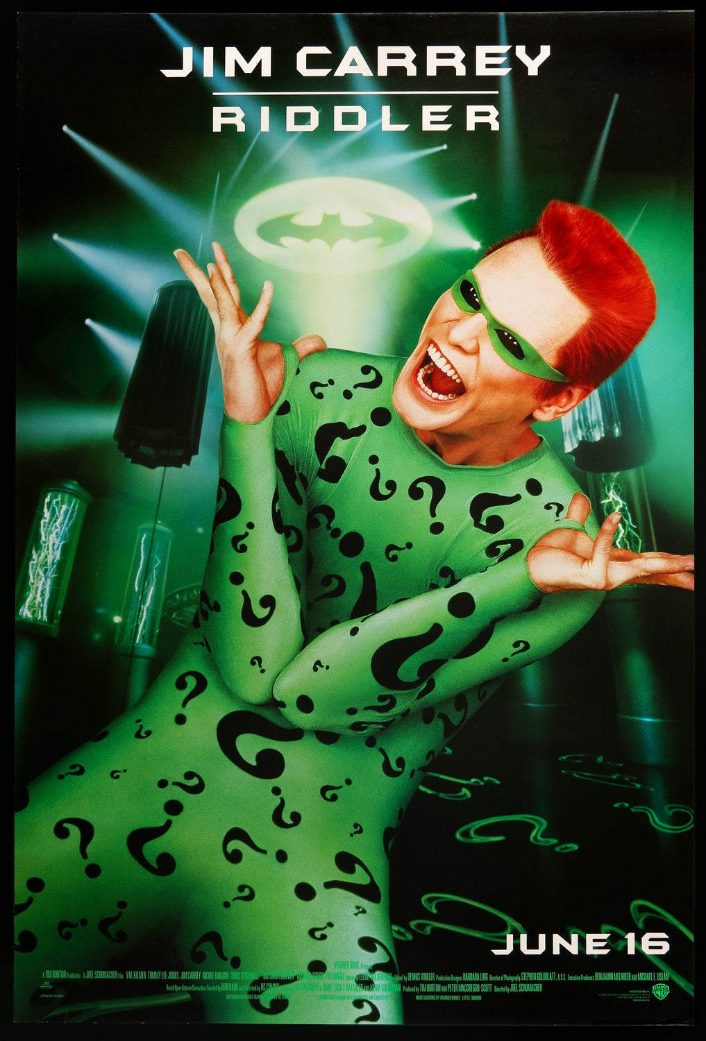 Batman Forever (1995) Original One-Sheet Movie Poster - Original Film Art -  Vintage Movie Posters