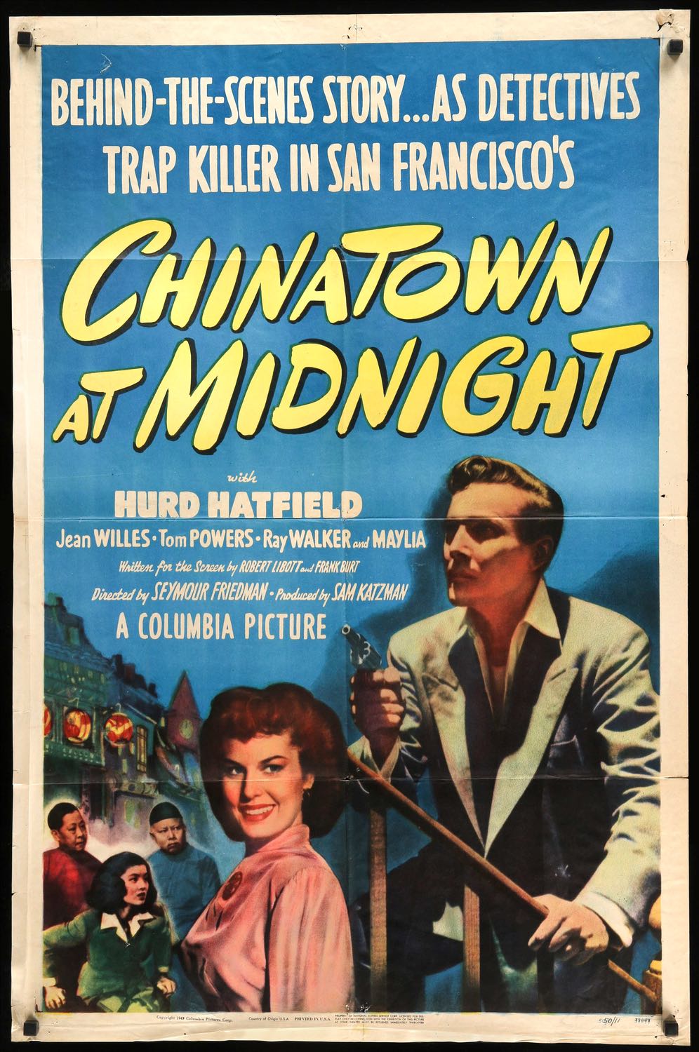 Chinatown at Midnight (1950) Original One-Sheet Movie Poster - Original ...
