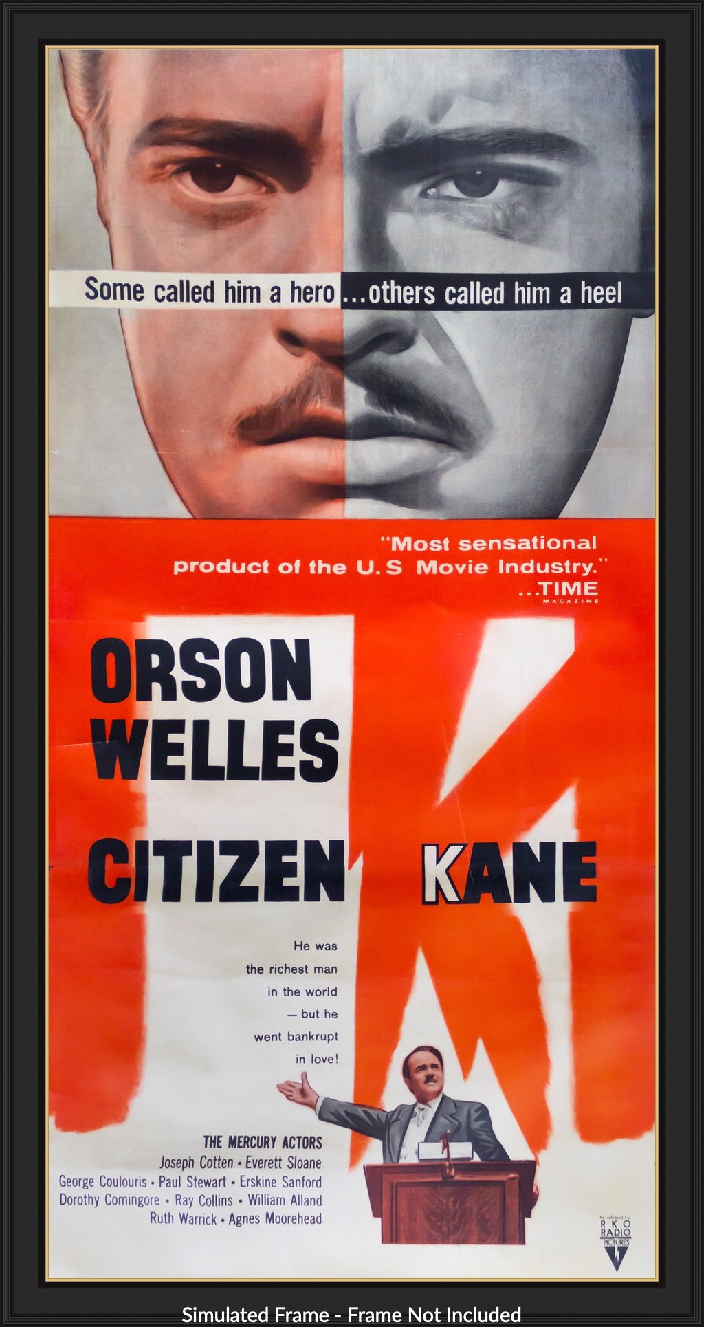 Citizen Kane (1941) Original R56 Three Sheet Movie Poster - Original Film  Art - Vintage Movie Posters