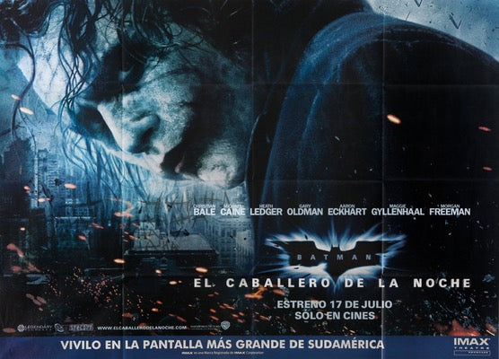 The Dark Knight (2008) Original Argentinean Teaser Movie Poster - Original  Film Art - Vintage Movie Posters