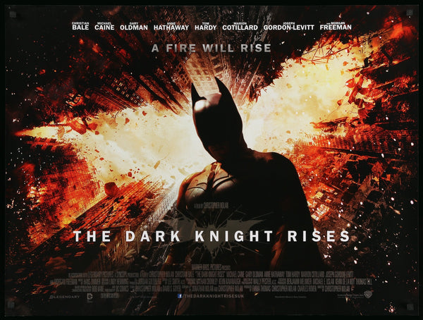 The Dark Knight Rises (2012) Original British Quad Movie Poster - Original  Film Art - Vintage Movie Posters
